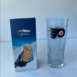 NHL Coors Light Pint Glass Lot Hockey Team Beer Glass Set